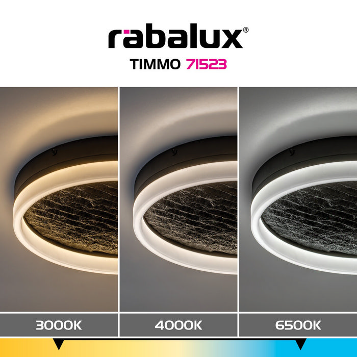 Timmo φωτιστικό οροφής LED 24W CCT dimmable μαύρο (71523) - Image 11
