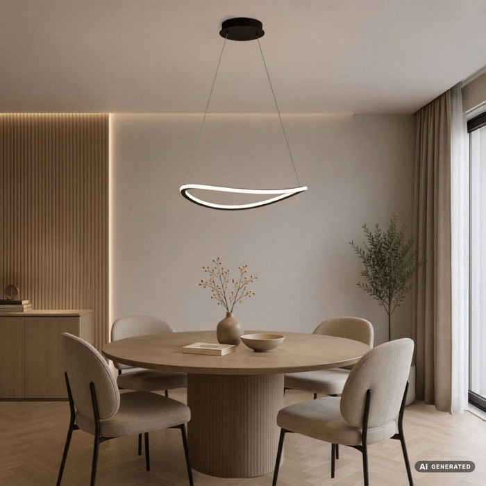 Malira κρεμαστό φωτιστικό οροφής LED 45W CCT dimmable μαύρο 53cm (72340) - Image 10