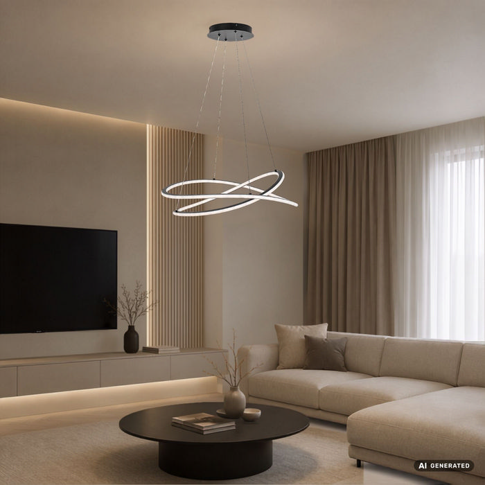 Malira κρεμαστό φωτιστικό οροφής LED 75W CCT dimmable μαύρο (72341) - Image 6