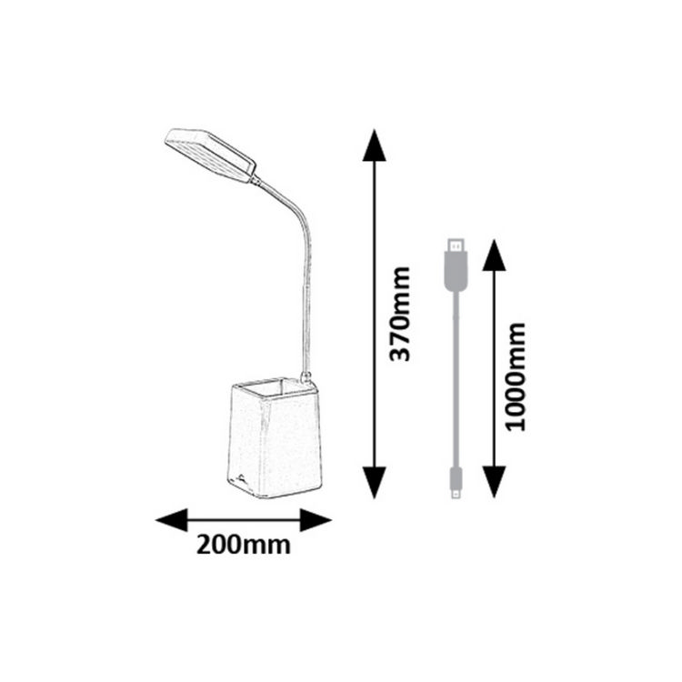 Arvid επιτραπέζιο φωτιστικό LED 6W 300lm 5000K dimmable ροζ (74245) - Image 12