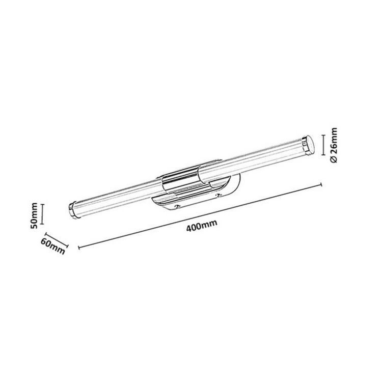 Tenebra φωτιστικό μπάνιου LED 6W 4000K 40cm μαύρο (75096) - Image 7