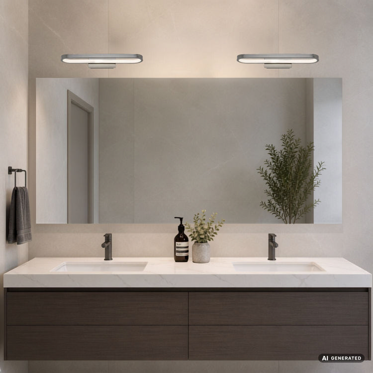 Odran φωτιστικό καθρέπτη μπάνιου LED 15W 4000K IP44 40cm ανθρακί (75114) - Image 8