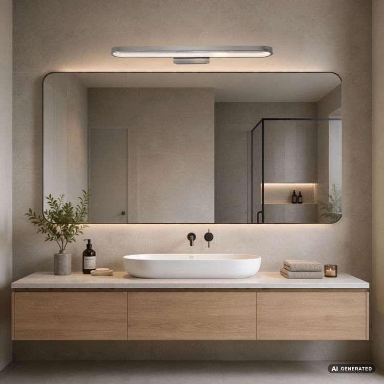 Odran φωτιστικό καθρέπτη μπάνιου LED 18W 4000K IP44 60cm ανθρακί (75115) - Image 8