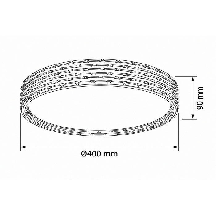 EL-2230 φωτιστικό οροφής LED 36W CCT dimmable tuya (95EL223036CCT) - Image 8