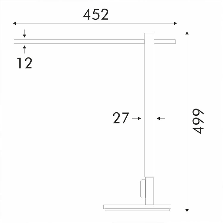 Φωτιστικό γραφείου BL1167S Led 12W ασημί CCT - Image 3