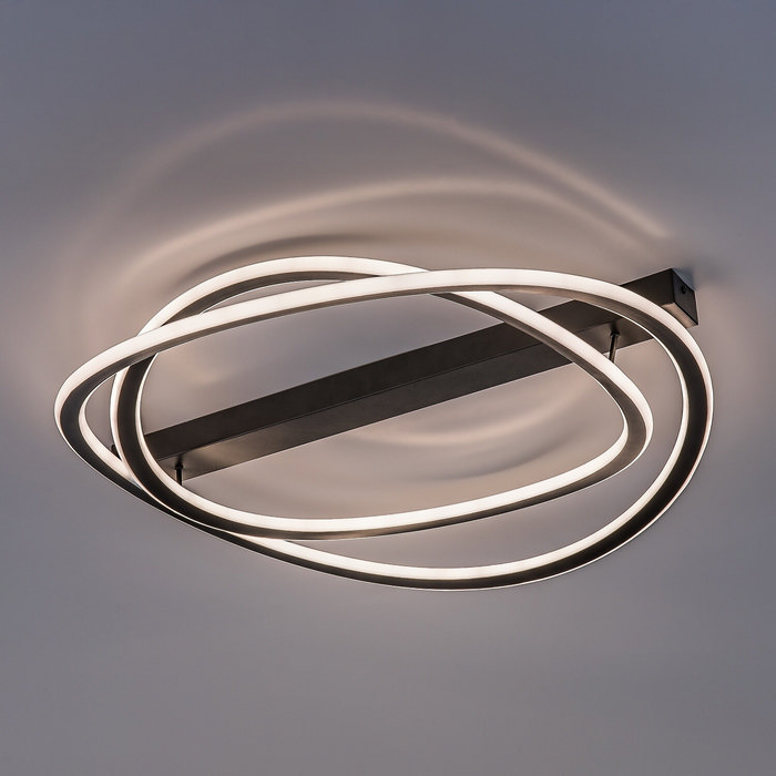 Malira φωτιστικό οροφής LED 75W CCT dimmable μαύρο 65cm - Image 4