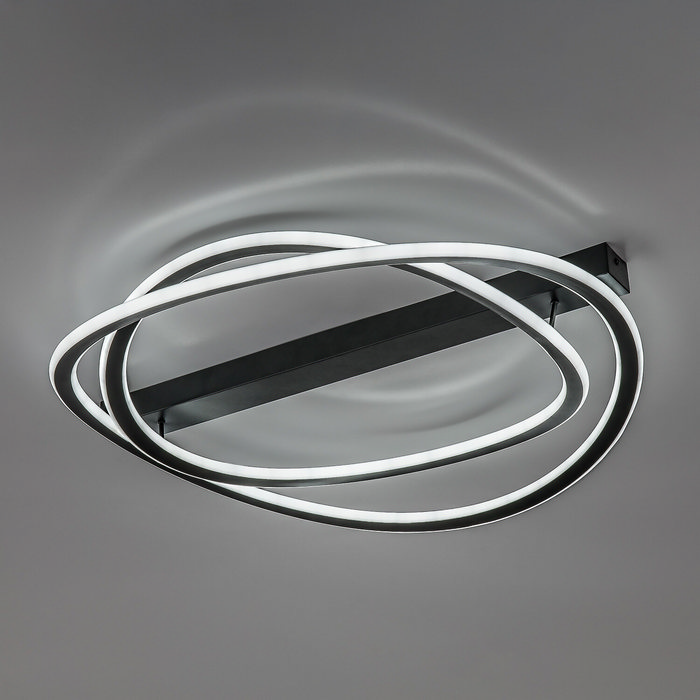 Malira φωτιστικό οροφής LED 75W CCT dimmable μαύρο 65cm - Image 5