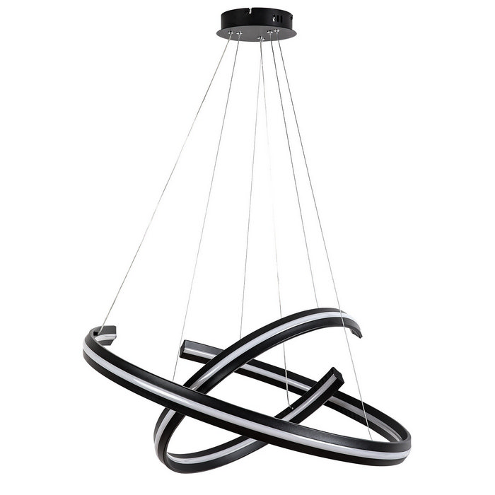 Zadie κρεμαστό φωτιστικό LED 80W CCT dimmable μαύρο Φ70cm - Image 2